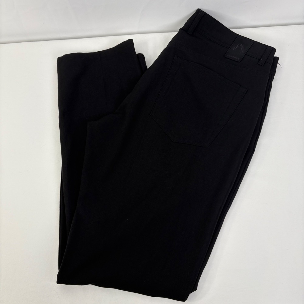 Alberto Men's Stone Ceramica Modern Fit Black Dress Pants Chinos 34x34 (34x31)